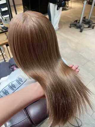 セミロング カラー 🎀ハイトーン・艶 カラー HANA🎀のヘアスタイル