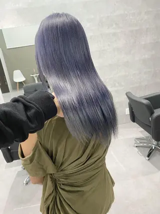 ロング カラー Via officialのヘアスタイル