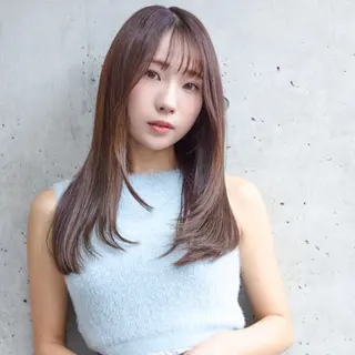 セミロング カラー モデル募集 KEITOのヘアスタイル