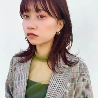 セミロング シェアサロン糸所属・おおはし ひかりのヘアスタイル