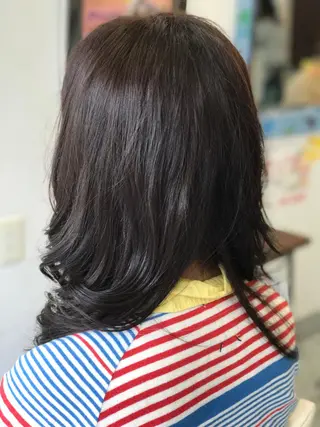 ミディアム カラー 山内 聡史のヘアスタイル
