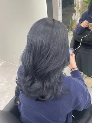 ミディアム カラー 心斎橋/ブリーチなし 髪質改善/レイヤーのヘアスタイル