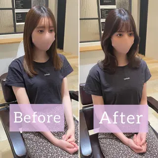 ミディアム LOMA🇰🇷 銀座クボタのヘアスタイル