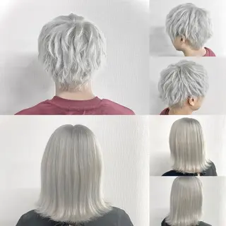 ミディアム カラー ヘアアレンジ メンズ キッズ ✨最強美容師✨ 💙にっしー西村💙のヘアスタイル