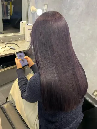 ミディアム カラー mimiiy梅田 中崎町ハイトーンのヘアスタイル