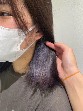 カラー ボブ／ブリーチカラー ／ゆづき🌟のヘアスタイル