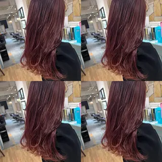 セミロング カラー ヘアアレンジ 💎韓国レイヤー× 髪質改善 ゆうま💎のヘアスタイル