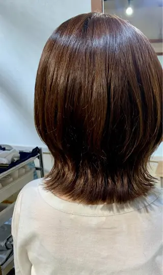 ミディアム 住吉 優果のヘアスタイル
