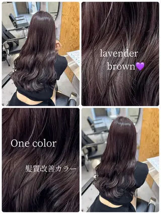 ロング カラー aoi/暖色カラー/ プツッとボブ🎀のヘアスタイル