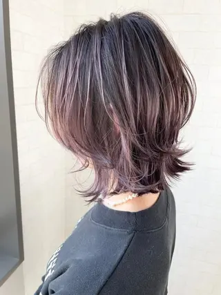 ミディアム カラー 神野 雅樹のヘアスタイル