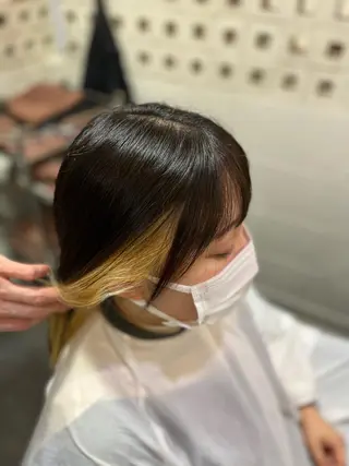 ミディアム カラー 村岡 優羽樂のヘアスタイル