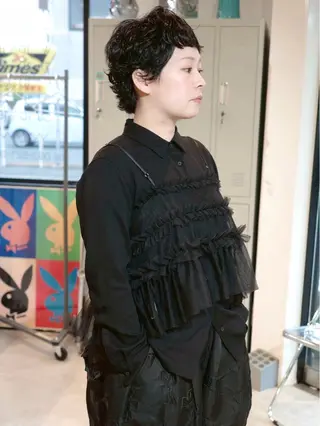 ショート パーマ (h)wim ウィムのヘアスタイル