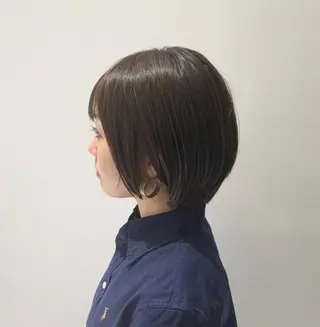 ショート ショート、ボブ/ 川鍋薫のヘアスタイル