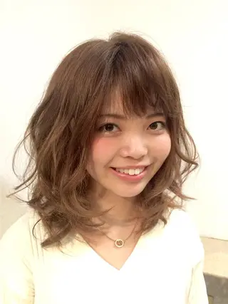 ミディアム カラー 大木 拓瑞のヘアスタイル