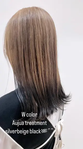 セミロング レイヤー/ハイトーン 🫧‪Erikaのヘアスタイル