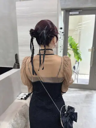 セミロング カラー ヘアアレンジ the path sora♡のヘアスタイル