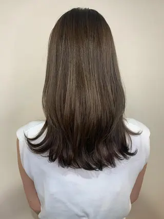 ロング カラー ハイライト✖️ 暗髪🤎Nahoのヘアスタイル