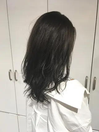 セミロング カラー giinii所属・横浜縮毛矯正 ☆渋谷良太のヘアスタイル