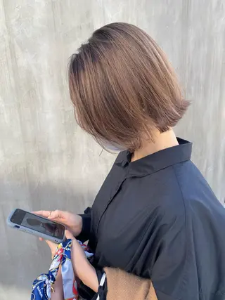 ショート カラー シェアサロン salowin所属・✨ブリーチなし透明感 カラー🥇ユースケのヘアスタイル