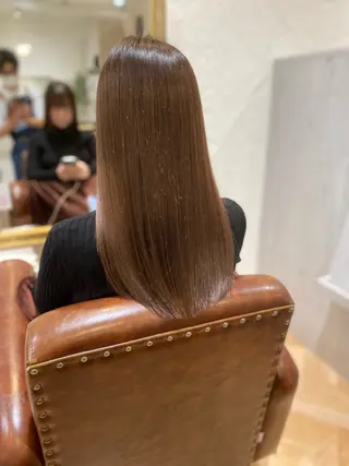 セミロング パーマ 齋藤 優のヘアスタイル