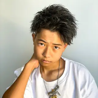 ショート メンズ 楽にキマる🔥垢抜け ヘア/RAIKIのヘアスタイル