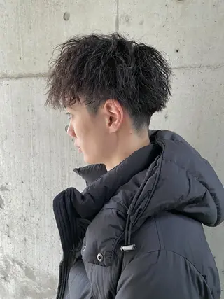 ショート パーマ メンズ HAIRsalon BONDS所属・山本 佳裕のヘアスタイル