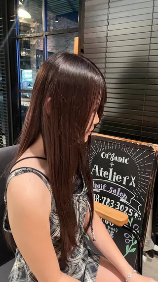 ロング カラー 田中 美月のヘアスタイル