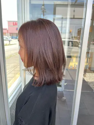 セミロング カラー 多河 遥のヘアスタイル