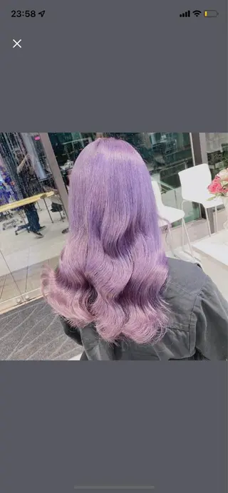 ロング ハイトーン×エクステ 💞くるみのヘアスタイル