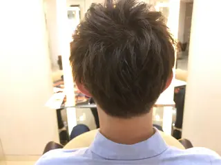 ショート カラー メンズ 似合わせ/代表 髪質改善/山田将大のヘアスタイル