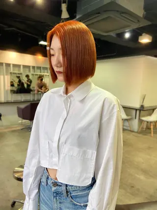 ショート カラー 地毛風艶カラー🌿 喜多夏海のヘアスタイル