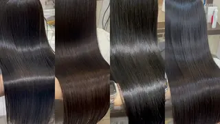 ロング カラー ボブ/暖色カラー コウボヒカルのヘアスタイル