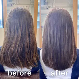 ミディアム カラー KIZU 髪質改善 オカルト怪談のヘアスタイル