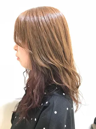 ロング カラー 清藤 綾のヘアスタイル