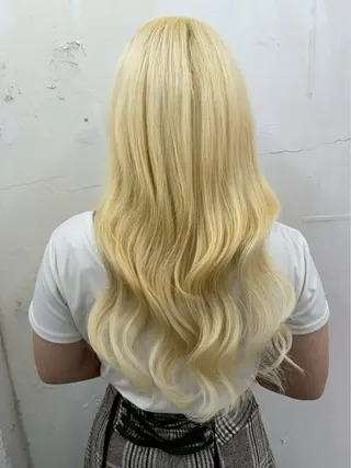 ロング カラー alpha. カラーエクステ下妻のヘアスタイル