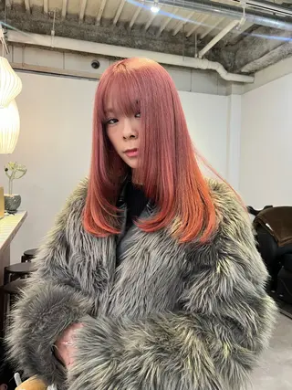 ミディアム カラー HEW所属・Sanaダブルカラー ✨️パルコ徒歩1分のヘアスタイル