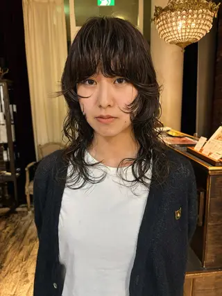 セミロング パーマ ＆style所属・rikuto カット/パーマのヘアスタイル