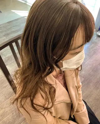セミロング カラー little×link 福岡所属・littlelink キタジマのヘアスタイル