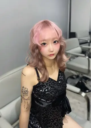 ロング カラー 艶ワンカラー☆*:/ sakura❤︎のヘアスタイル