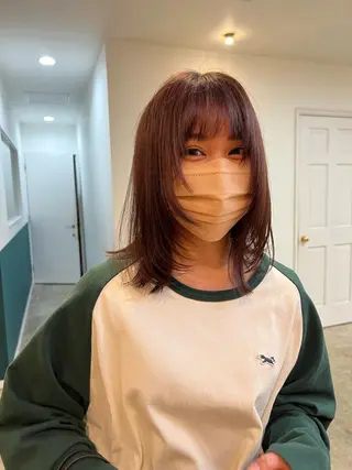 ミディアム 高山 鳳成のヘアスタイル