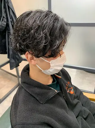 ショート パーマ メンズ 【S.BROOM】 店長　西川徹のヘアスタイル