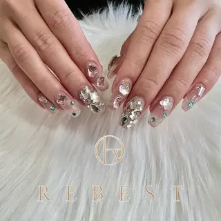 ネイル ❤️💛🩵京橋 痛ネイル⭐️3Dのネイルデザイン