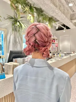 セミロング カラー ヘアアレンジ ネイル マツエク・マツパ 韓国マツエク/まつパ 🎀misaki🎀のマツエク・マツパデザイン