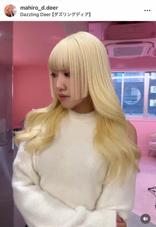 ロング ブリーチカラー 特化/MAHIROのヘアスタイル