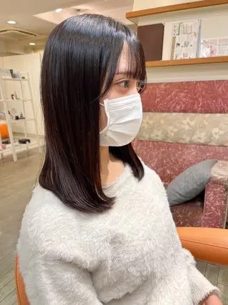 セミロング ボブ/透明感カラー /大宮/たぐち🥣のヘアスタイル