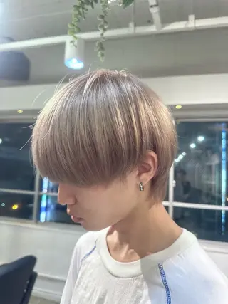 ショート カラー メンズ 【バレイヤージュ】 kentoのヘアスタイル