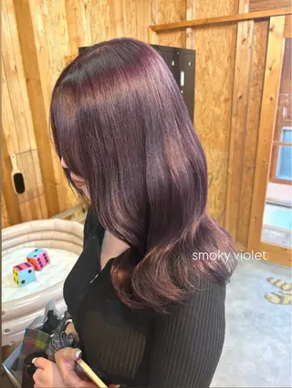 カラー 🩷推し活カラー ぷつっとボブchiaのヘアスタイル