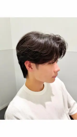 パーマ メンズ SALOWIN 原宿 iori所属・💈センターパート パーマ特化💈雄太のヘアスタイル