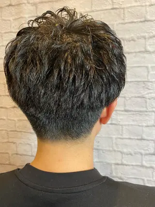 ショート パーマ 銀座マツナガ新宿野村ビル店所属・メンズカットなら 桃井大輔のヘアスタイル