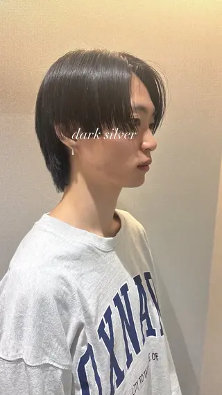 ショート カラー メンズ 髪質改善カラー ベージュ🤎YUMEのヘアスタイル